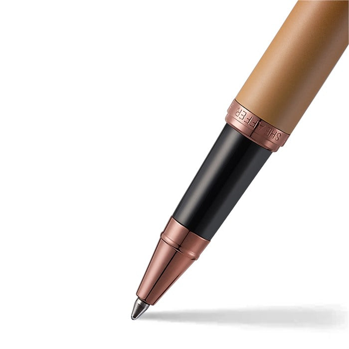 Sheaffer Gift Set ft. Coffee Edition VFM 9428 Rollerball Pen with Regal Brown PVD Trims and Coffee Edition Pen Pouch.
