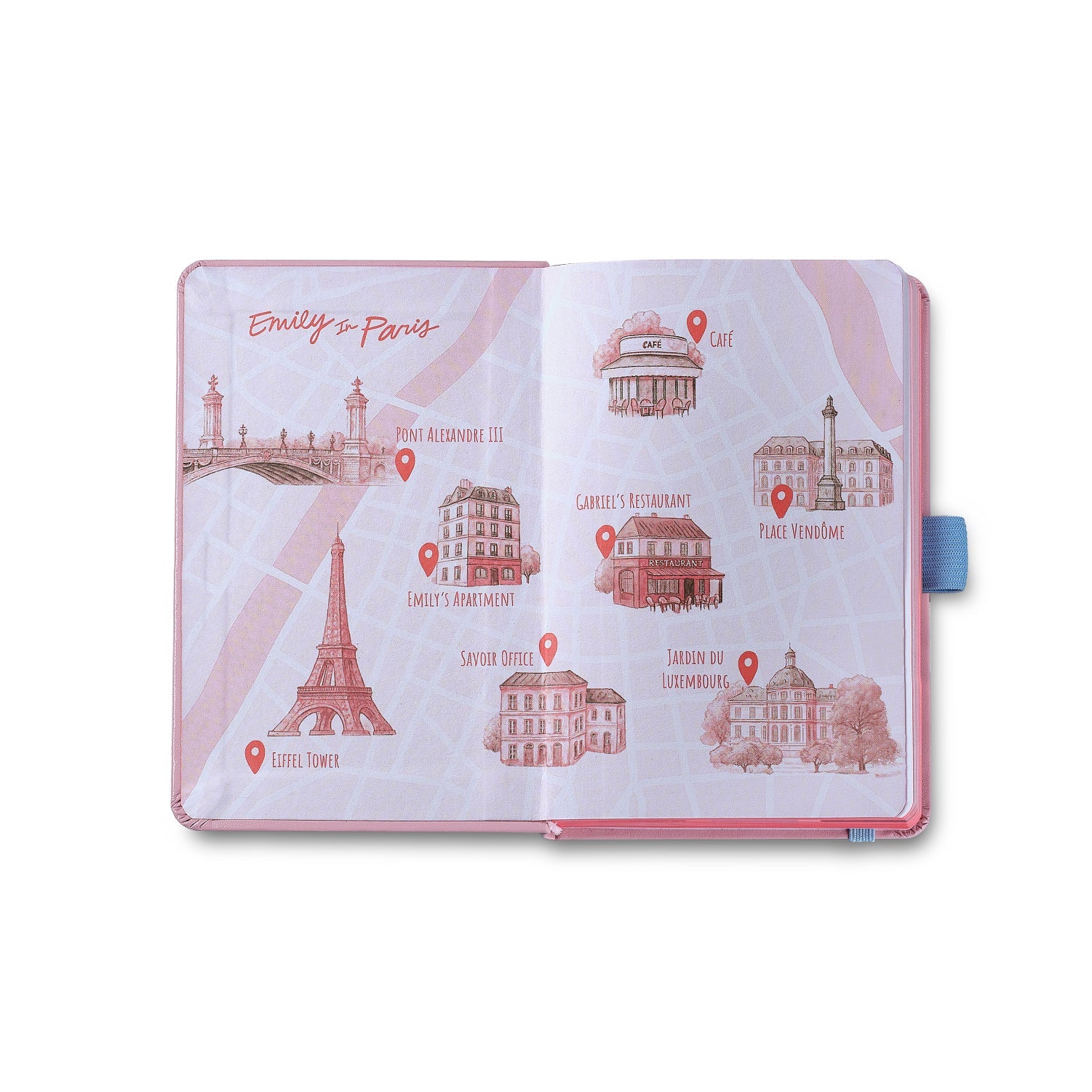 Sheaffer Gift Set ft. Emily in Paris Sentinel 321 Pink Matte Finish Ballpoint Pen with Chrome Trims and Small Hardbound Notebook.