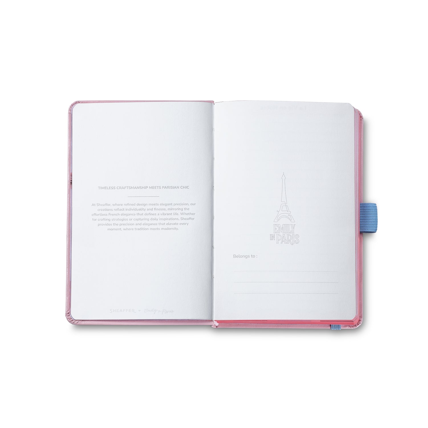 Sheaffer Gift Set ft. Emily in Paris Sentinel 321 Pink Matte Finish Ballpoint Pen with Chrome Trims and Small Hardbound Notebook.