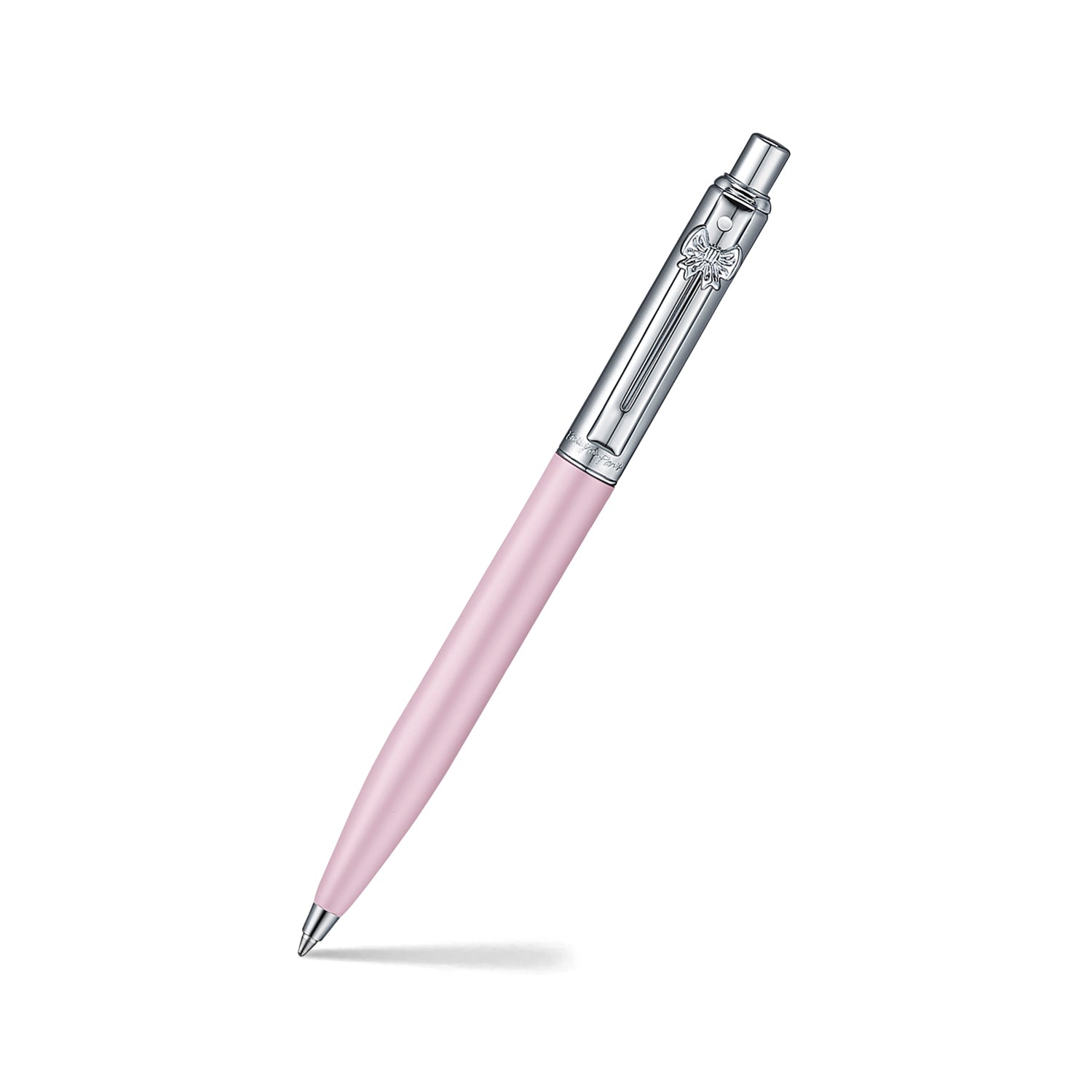 Sheaffer Gift Set ft. Emily in Paris Sentinel 321 Pink Matte Finish Ballpoint Pen with Chrome Trims and Small Hardbound Notebook.