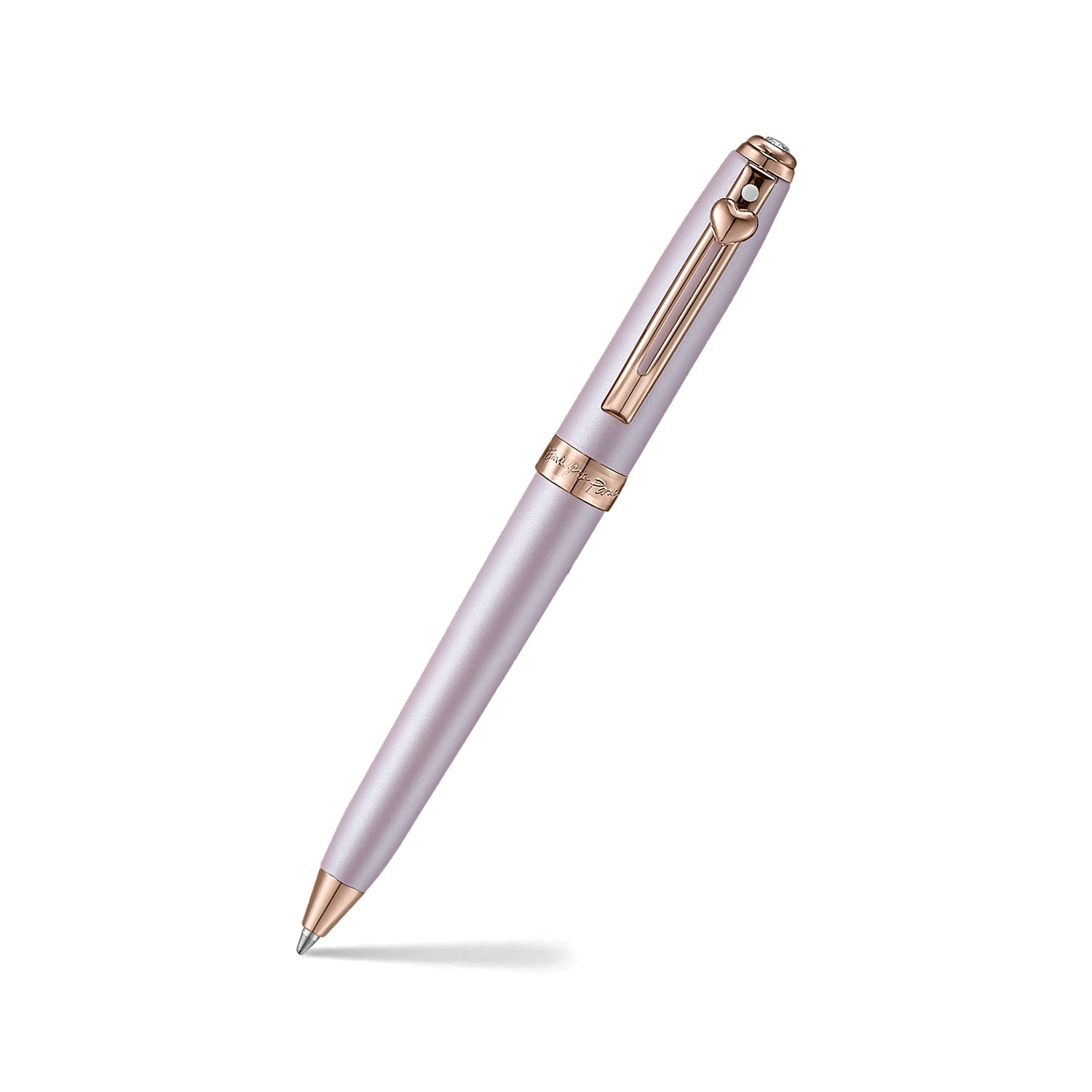Sheaffer Gift Set ft - Emily in Paris Prelude Mini 9810 Pastel Pink Ballpoint Pen with Swarovski Crystal and Hardbound Small Notebook.