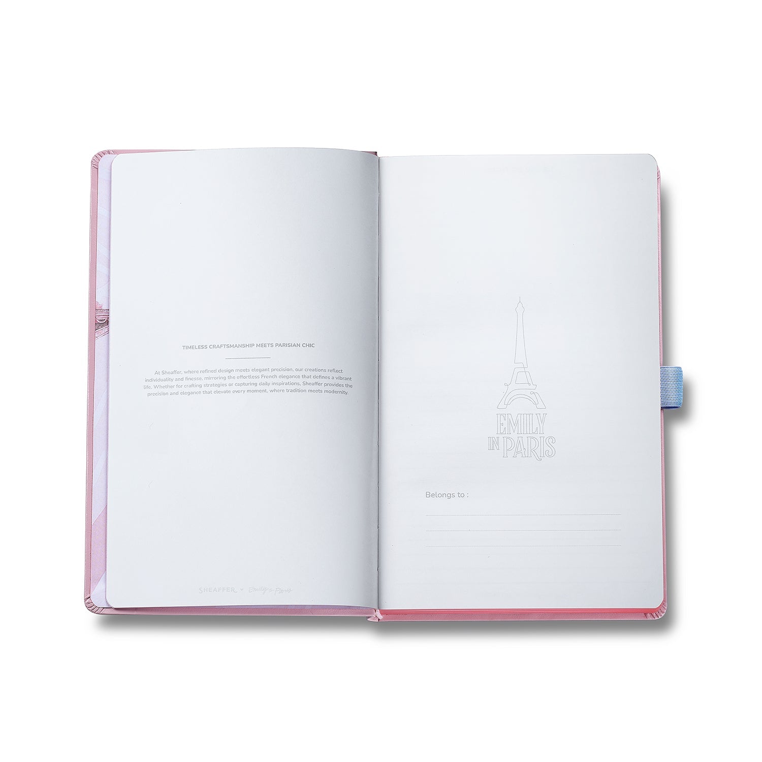 Sheaffer Emily in Paris Medium Journal 90 GSM Ink Friendly Paper with Embossed Eiffel Tower - Pink.