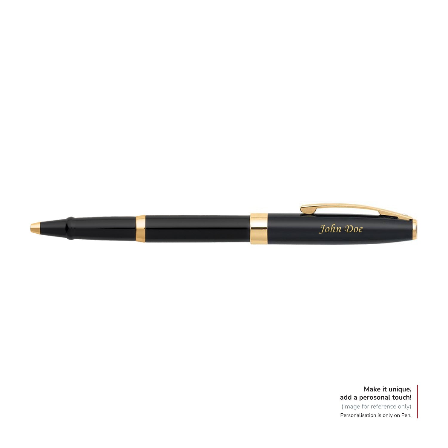 Sheaffer® SAGARIS 9471-K Gloss Black Ballpoint Pen With Gold Tone Trim.