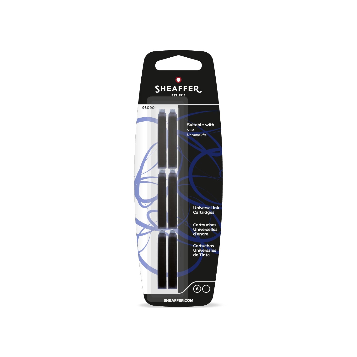 Sheaffer Universal Ink Cartridge Black.