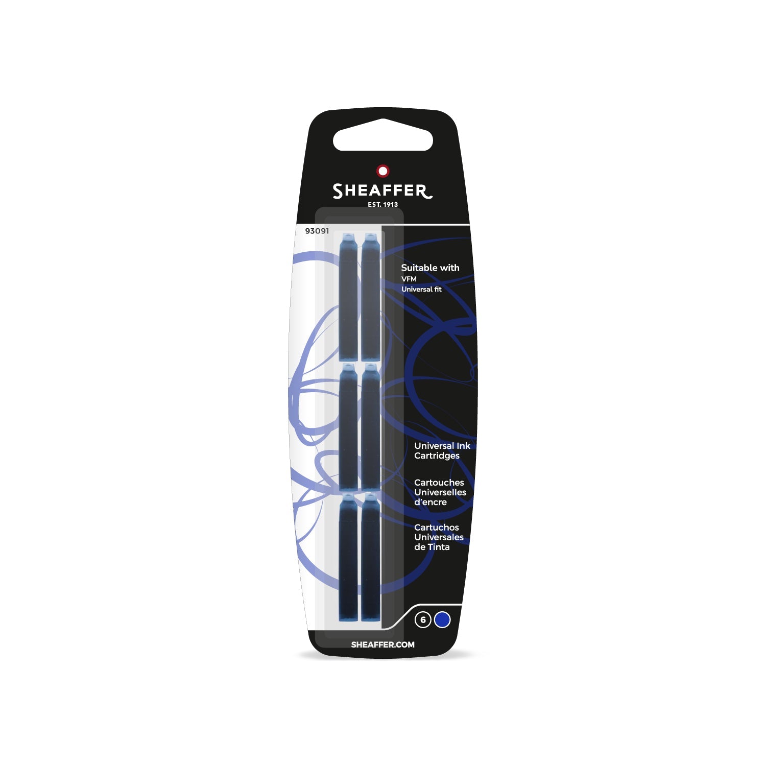 Sheaffer Universal Ink Cartridge Blue.