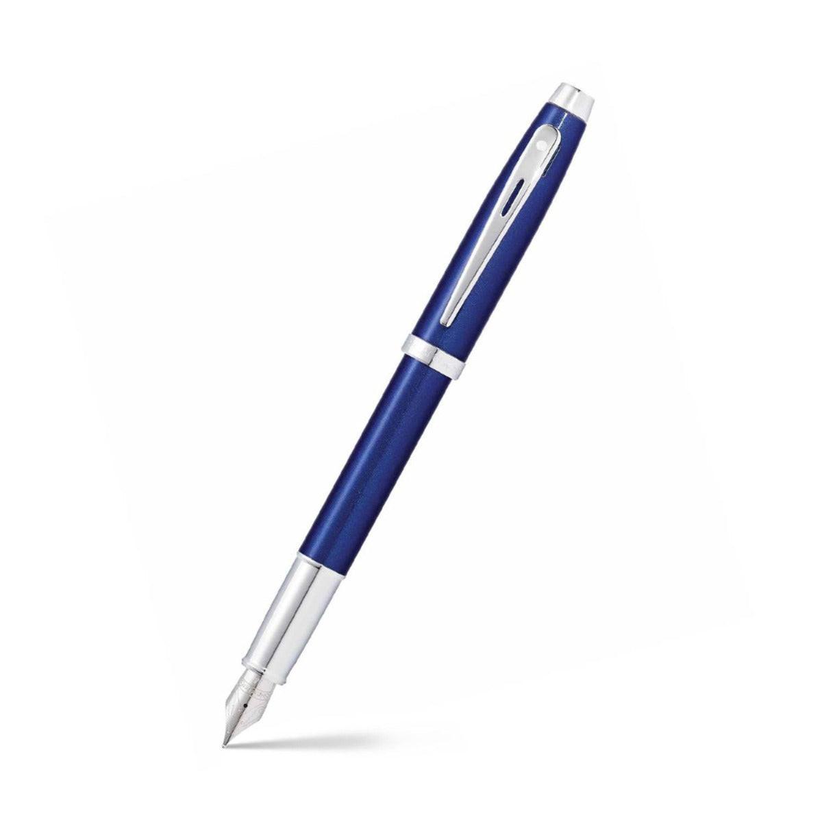 Sheaffer® 100 Glossy Blue with Chrome Trims Fountain Pen