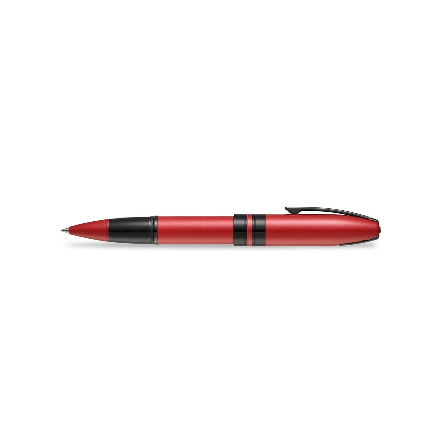 Sheaffer® ICON 9111 Metallic Red Rollerball Pen With Gloss Black trim.