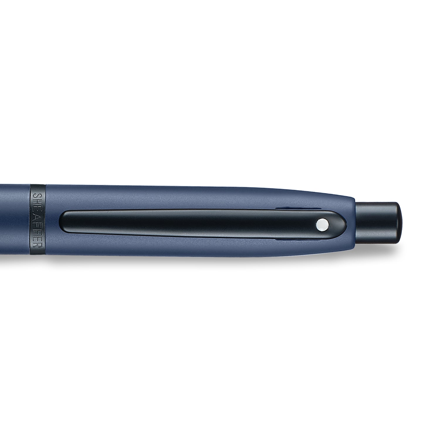 Sheaffer VFM 9429 Matte Blue Ballpoint Pen with Matte Black Trims.