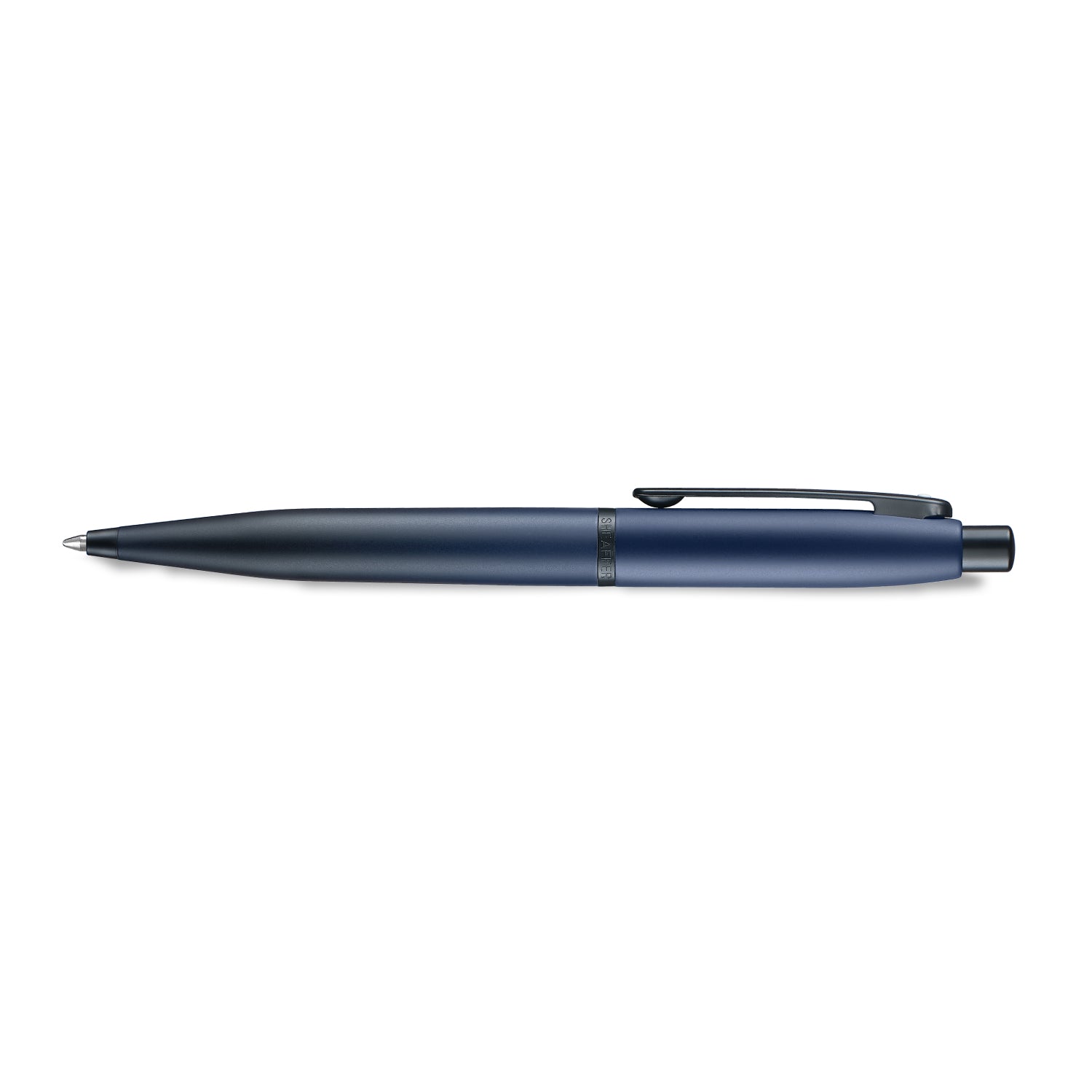 Sheaffer VFM 9429 Matte Blue Ballpoint Pen with Matte Black Trims.