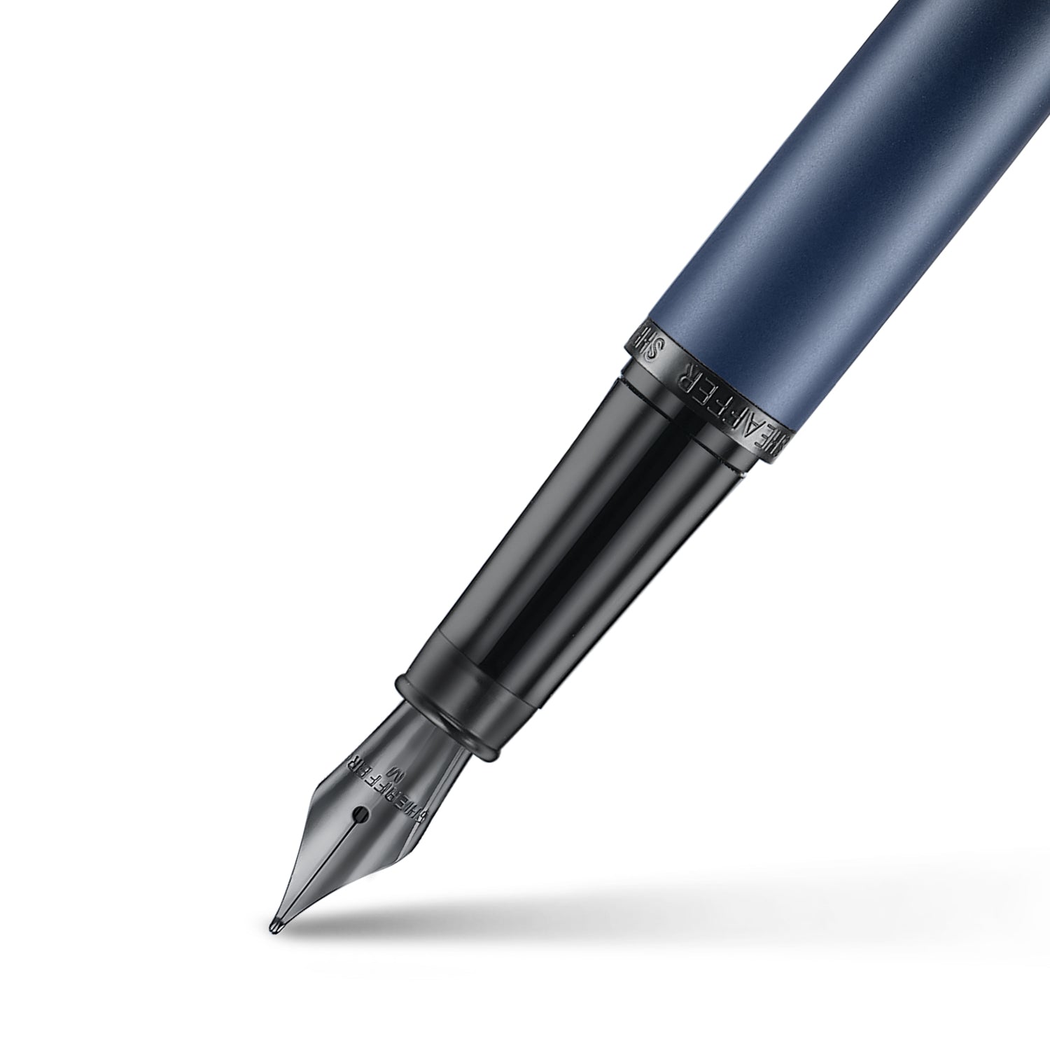 Sheaffer VFM 9429 Matte Blue Fountain Pen with Matte Black Trims.