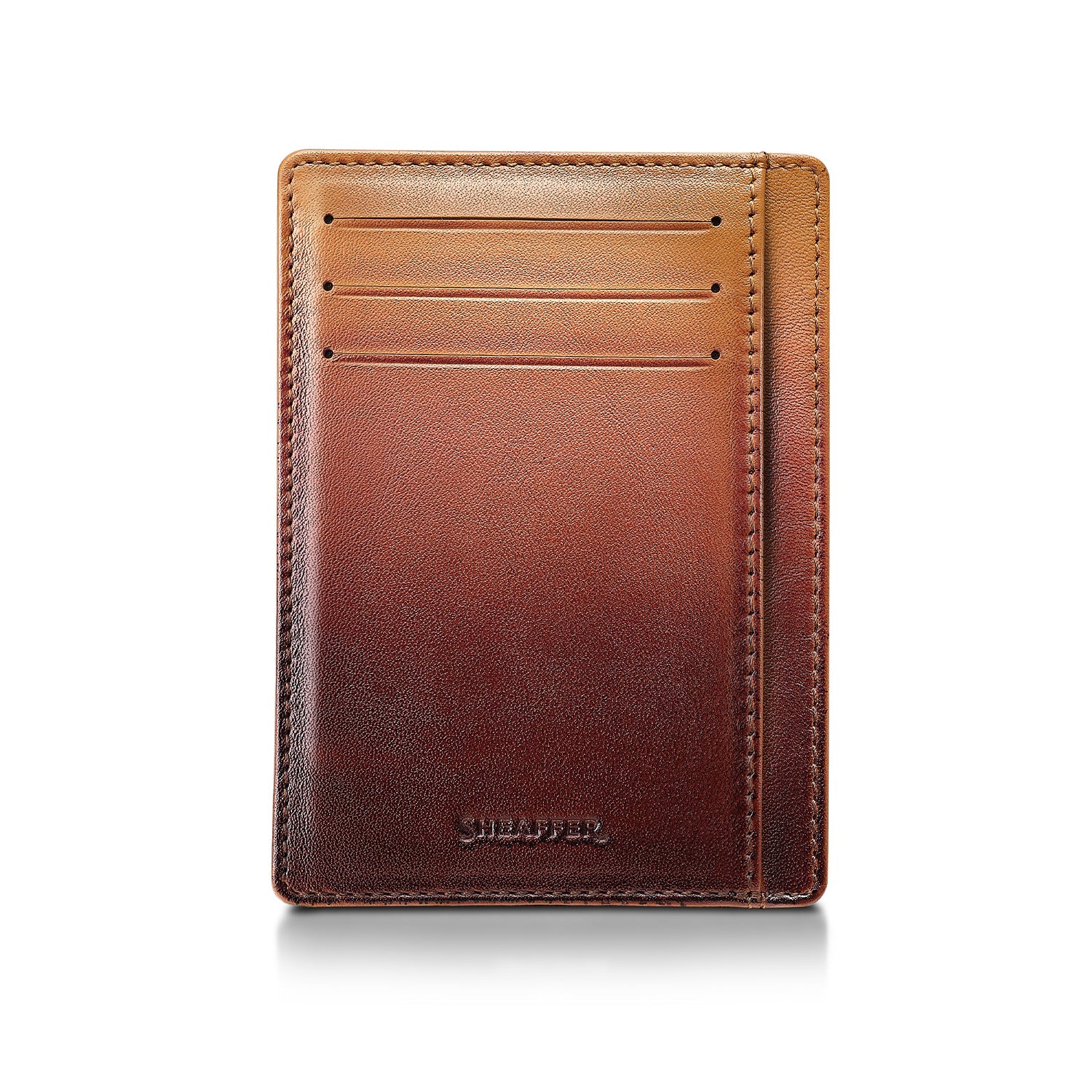 Sheaffer Gift Set ft. Coffee Edition VFM Ballpoint Pen with Regal Brown PVD Trims and Credit Card Holder.